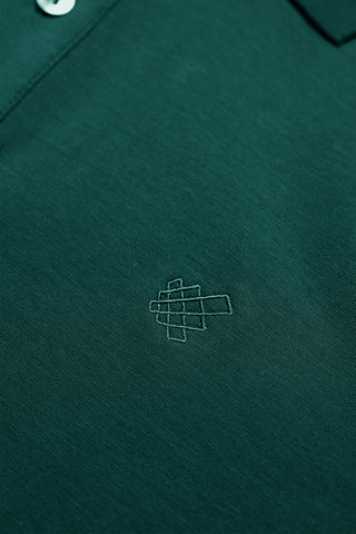 Muscle Fit All-Day Polo T-Shirt - Dark Green