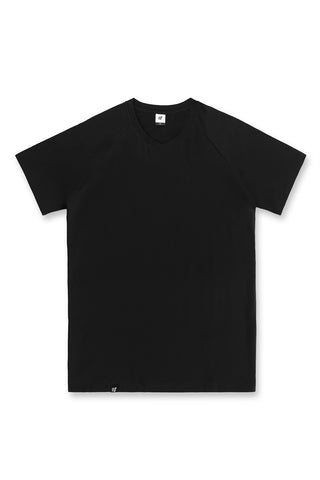 V Neck Muscle-Fit T-Shirt - Black